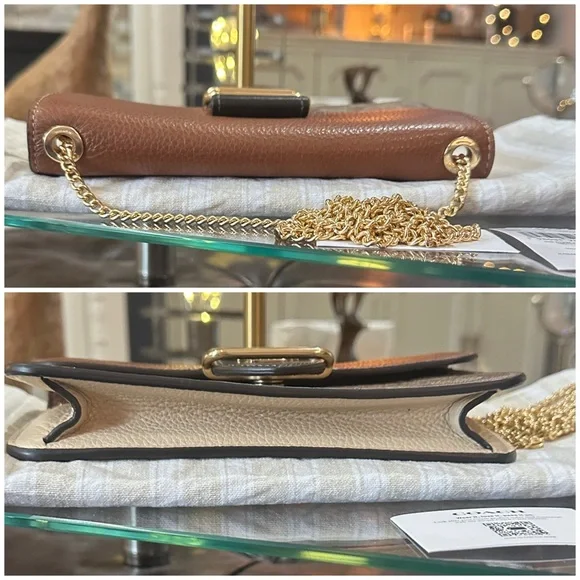 COACH Signature Colorblock Morgan Crossbody in Khaki/Multi, BNWT - Picture 5 of 16